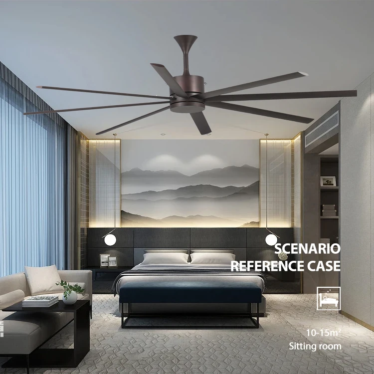 Supplier 70 Inch 220v Electric Aluminum 8 Blades Industrial Large Commercial Big Ceiling Fan