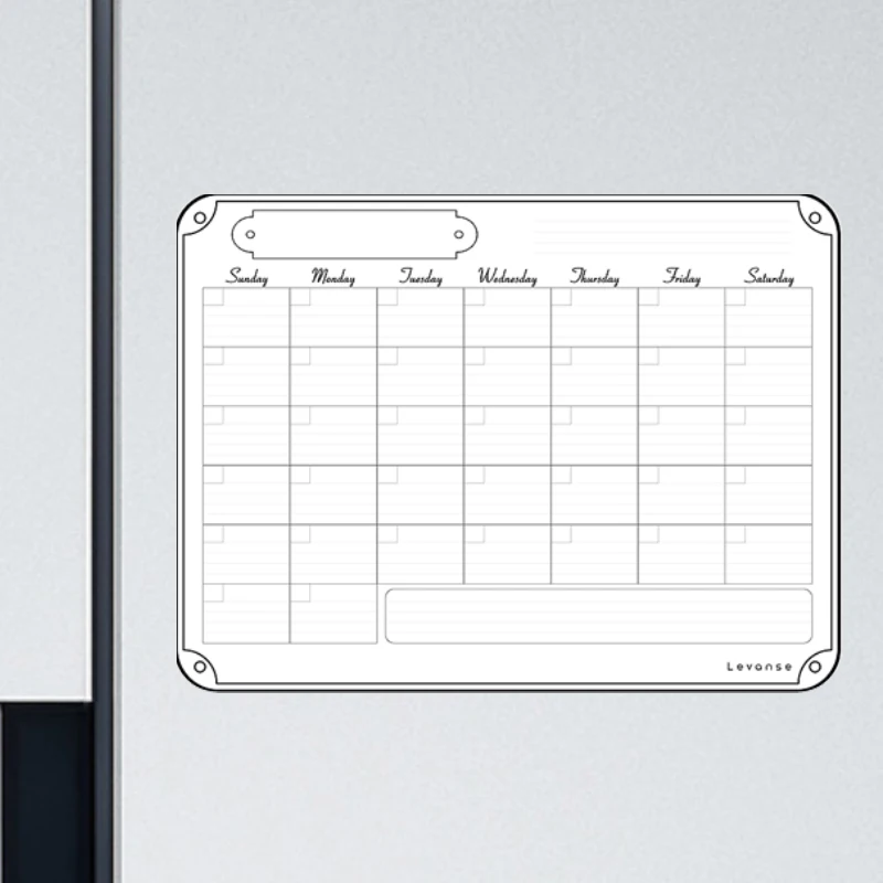 BSCI Dry Erase Write Message Board Fridge Magnet Calendar Magnetic