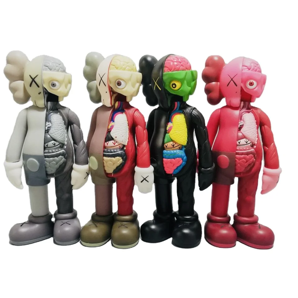 Скандинавские современные поделки Kaws скульптура в натуральную величину полуанатомическая статуя Bearbrick для украшения