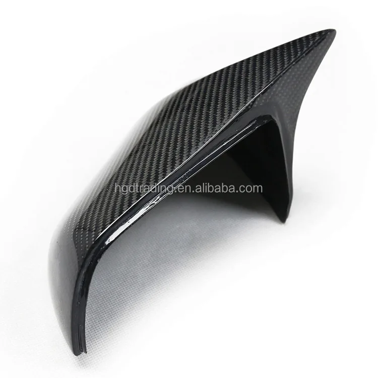 HGD M Style Mirror Cap for Ford Mustang 2015+ Replacing Mirror Cover Clip-on Carbon with Light