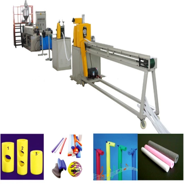 Polyethylene expandable epe foam sheet/pipe/rod profile extruder