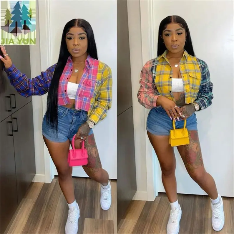 Сверхдлинная рубашка в ковбойском стиле для девочек из мытого хлопка с длинными рукавами