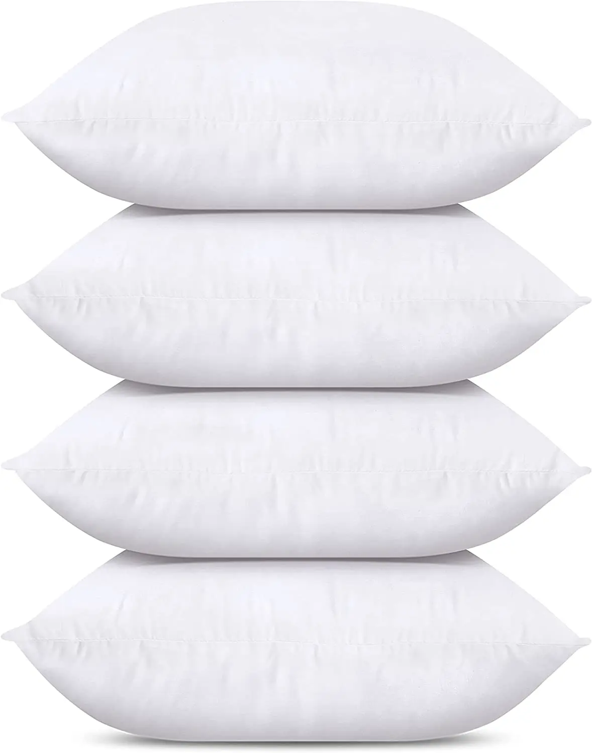 Hypoallergenic microfiber white throw pillow Insert square cushion pillow insert