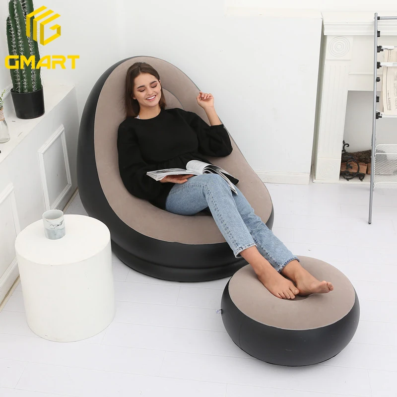 Gmart Comfort Living Room Furniture Online Cane C Shaped Gen Lazy Sofa Bench Reception Ottoman Inflatable Sofa