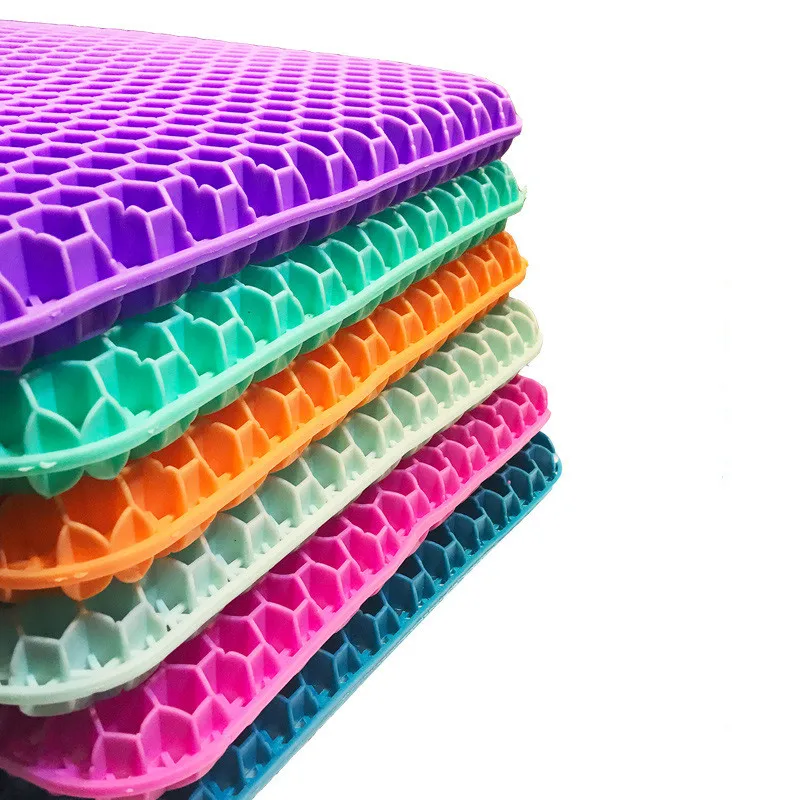 Double-layer Egg Gel seat cushion, breathable cushion, copper honeycomb car seat cushion ice cushion
