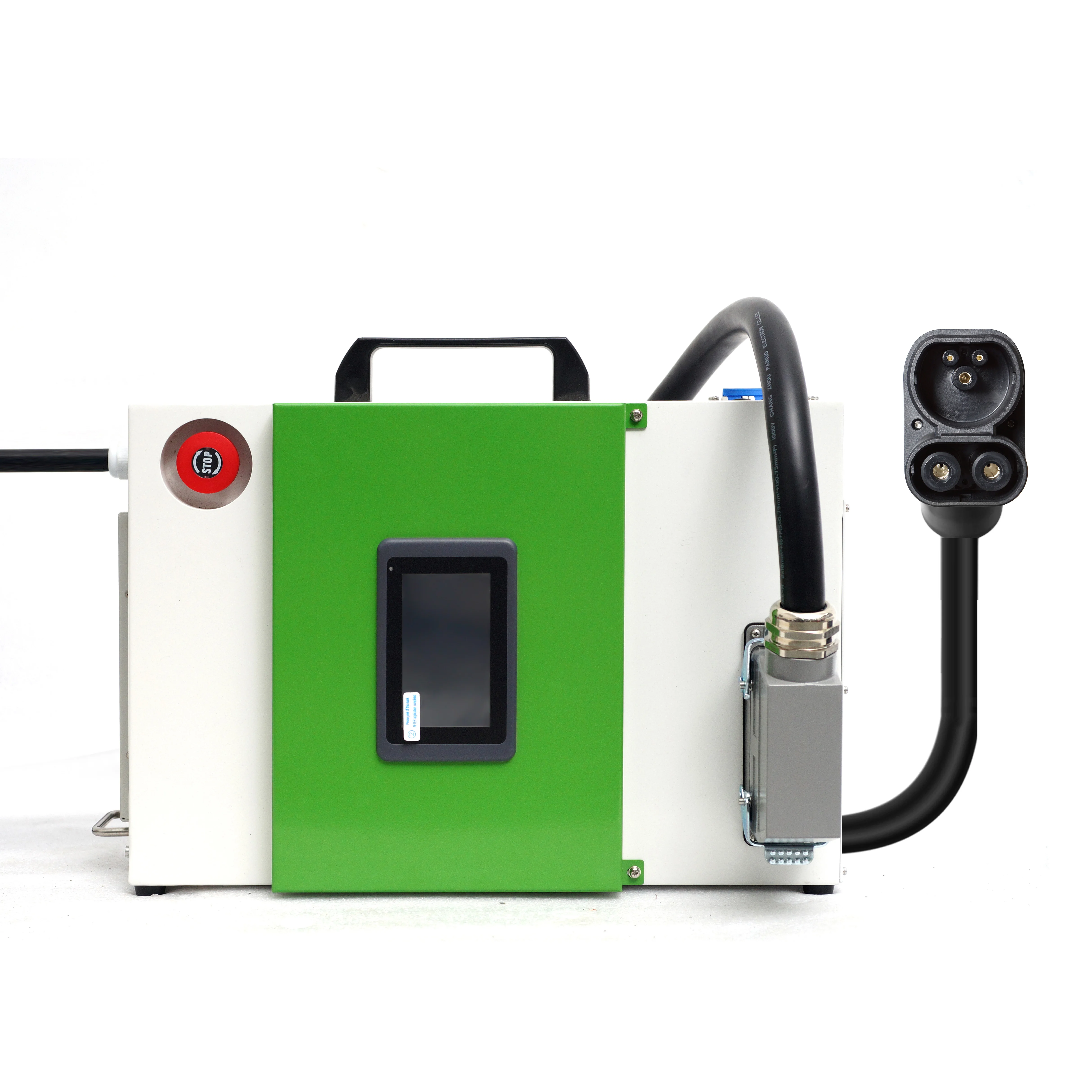 new engergy solar ev charger with chademo ccs tesla plug connect with solar panel