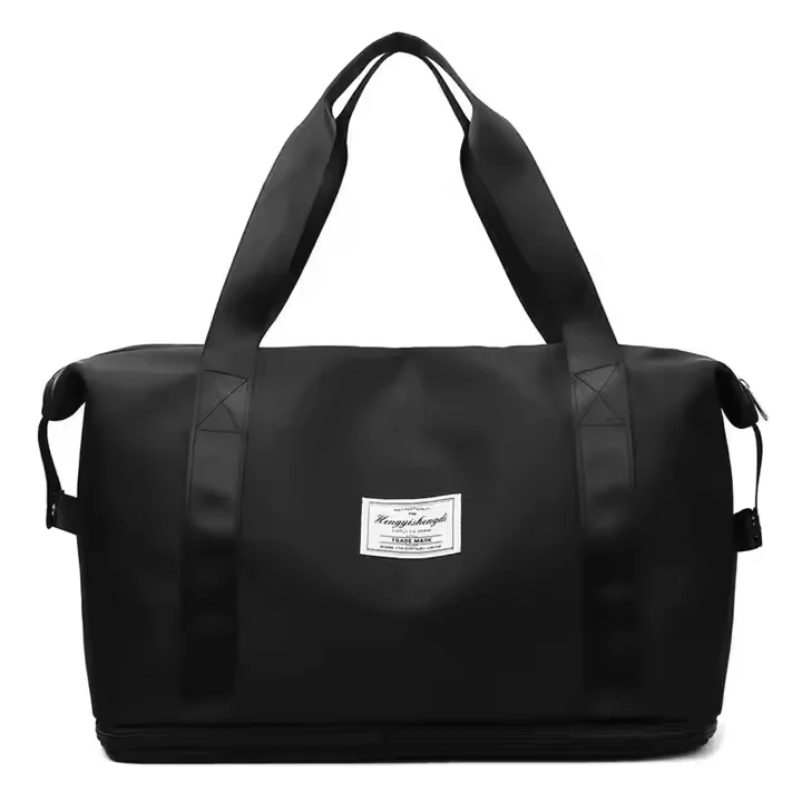 Outdoor new arrivals Foldable Expandable Lightweight sports Gym Duffel tote Bag Yoga Weekend Shoulder customized travel bags