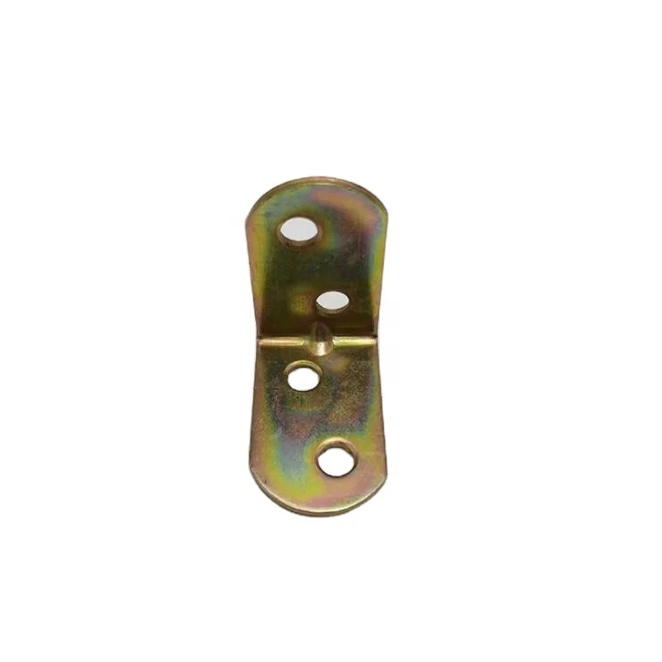 Custom metal stamping parts furniture spare parts brass L angle bracket