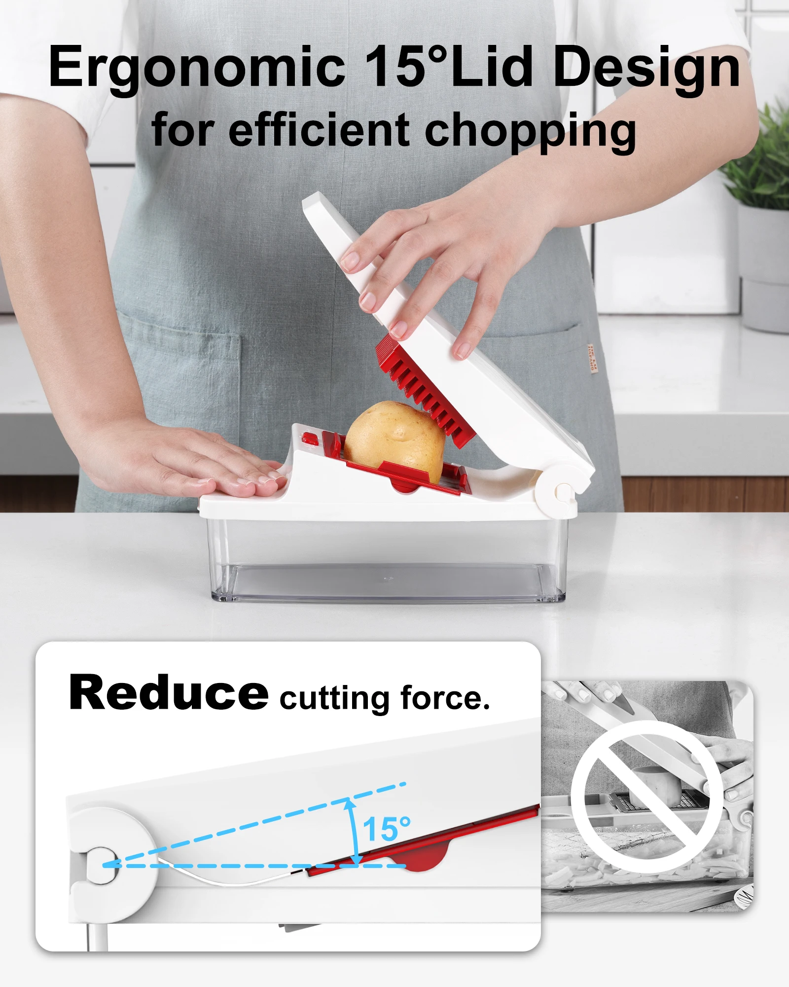 Kitchen Accessories Manual Mandoline Vegetable Food Slicer Onion Dicer Vegetable Food Chopper