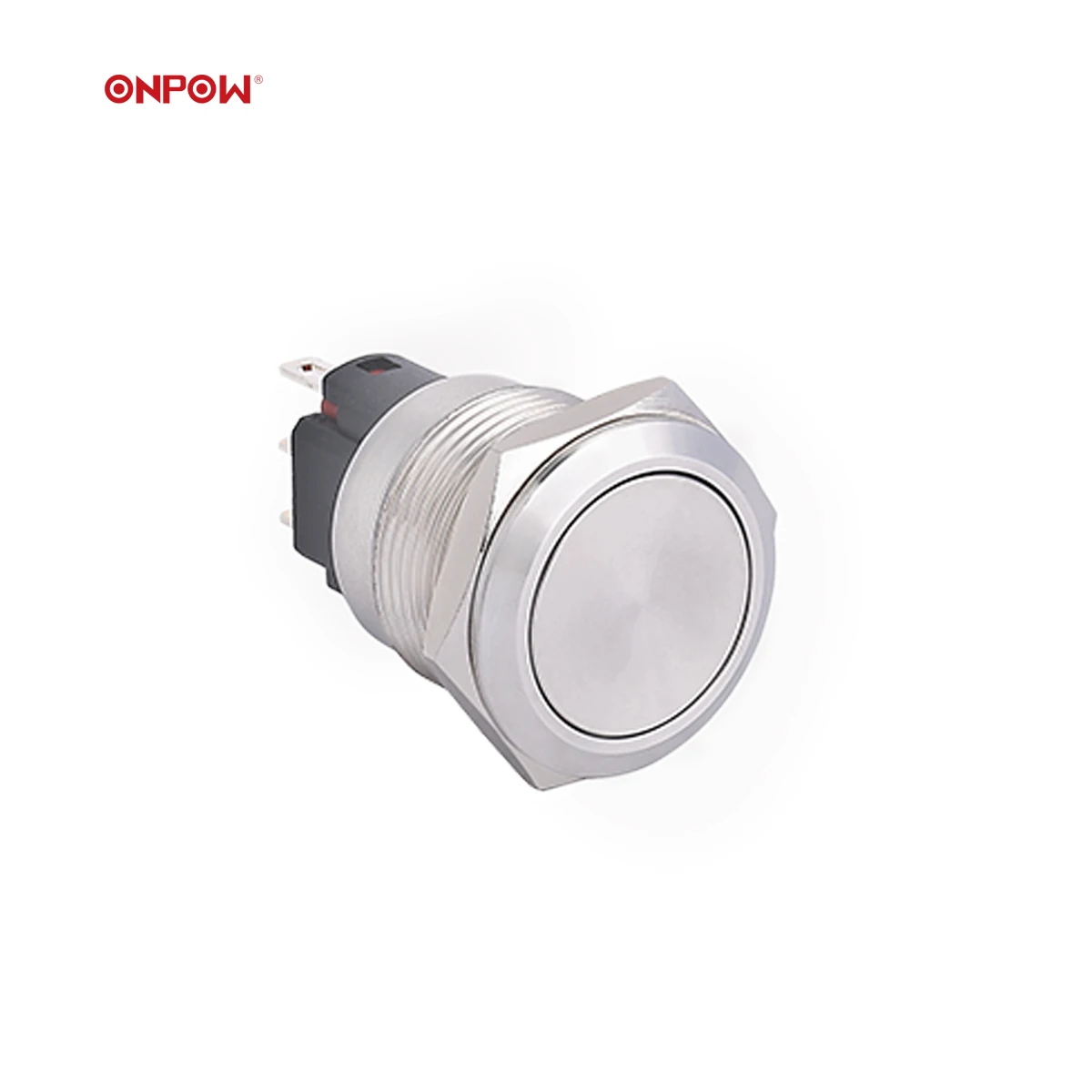 New products ! ONPOW61 19mm short body LED illuminated power symbol metal switch on off push button switch