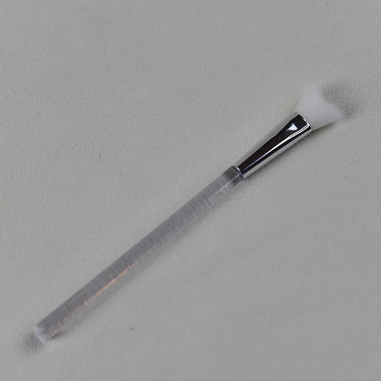 OEM Private Label Makeup Spoolie Brushes Eyelash Extension Cleaning Brush Synthetic Fiber Curved Bristles Lash Clean Swoop Brush