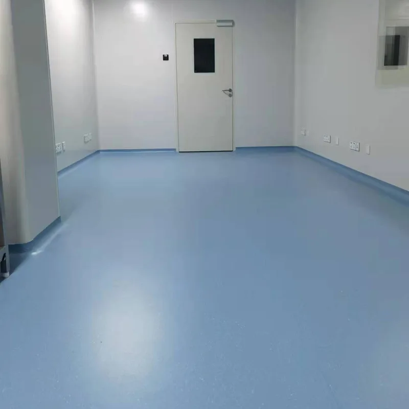 Waterproof vinyl floor linoleum 2mm 3mm thick homogeneous mat hospital plastic operating room pvc flooring