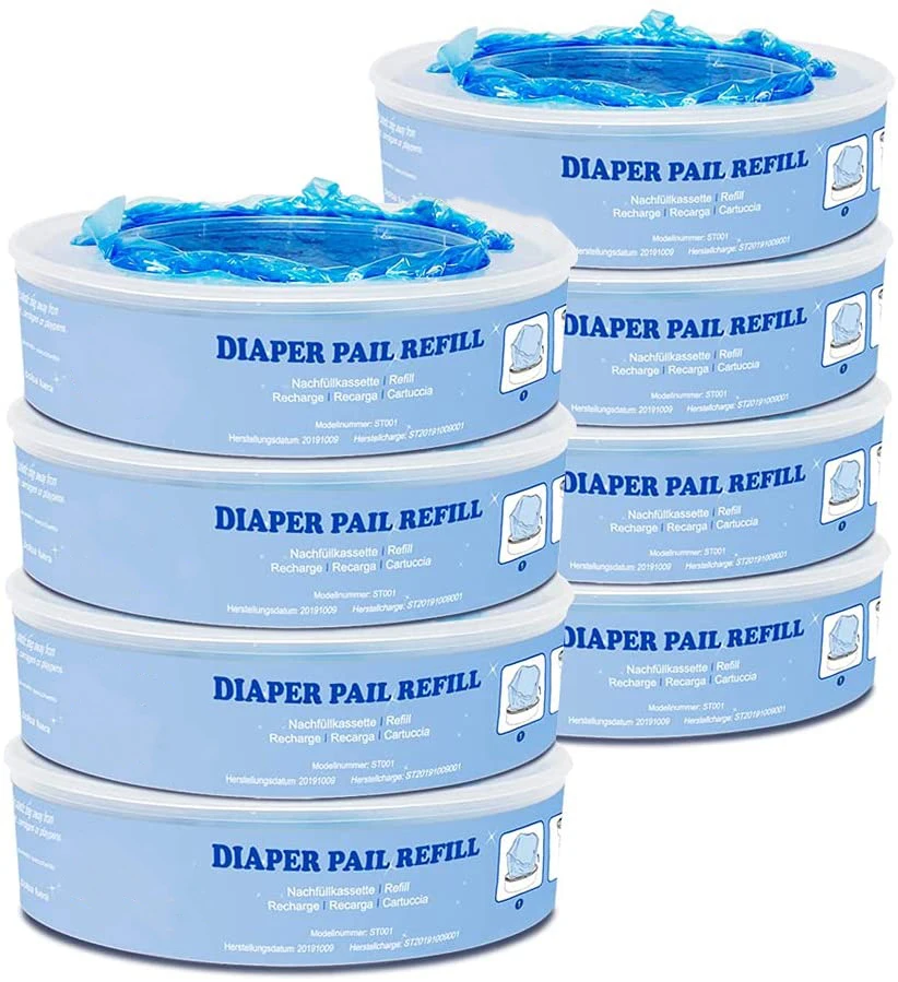 Customization seal and toss refill bags compatible with baby Genie diaper pails refill bags
