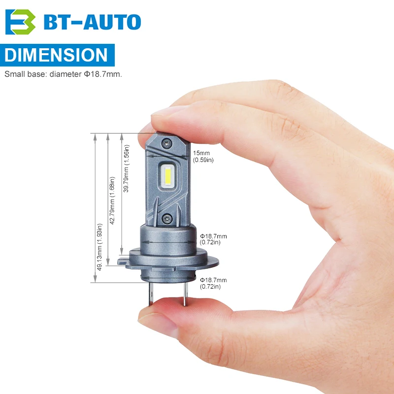 BULBTEK X8 H7 Pro 360 LED Light Canbus Ampoule 6000K 6500K 100W Halogen Replacement Mini Auto Car Lamp LED Headlight Bulb For VW