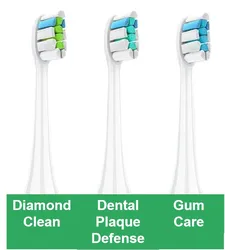 Tribest High Density Bristles Round Replacement Electric Toothbrush Head For Philips