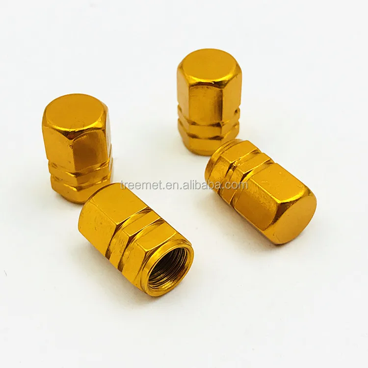 Aluminum air green valve caps