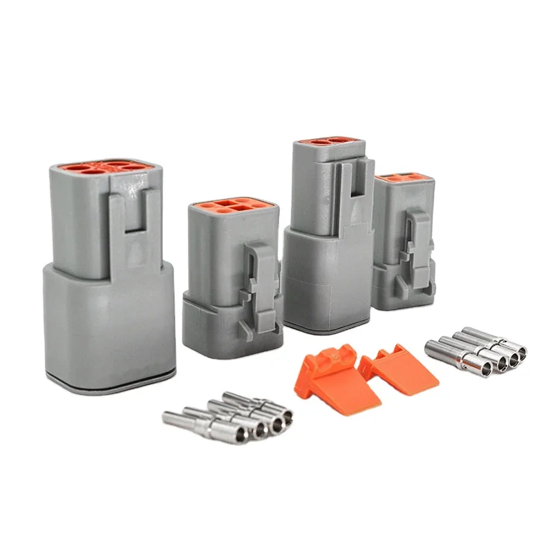 high performance Deutsch DT series 2/3/4/6/8/12P Automotive waterproof connector aseismic terminal plug DT04-2P/DT06-2S