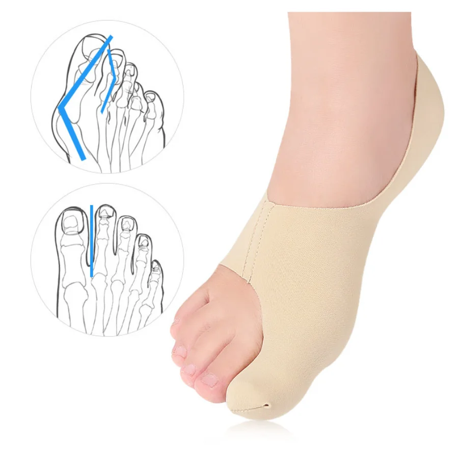 Hallux Valgus corrector Bandages Big Toe Bunion Straightener Pain Relief Foot care Protect Sleeve soft Sock cover toe Separator