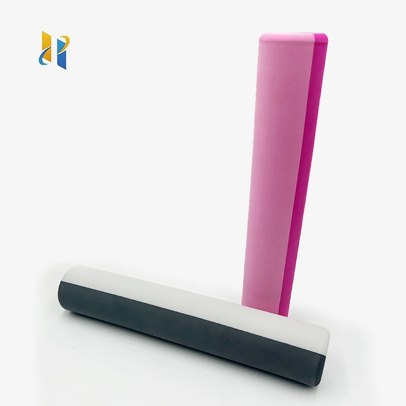 Customizable Fitness Accessories Two Color Lamination Yoga Muscle Massage Pliates Body Eva Foam Roller For Exercise