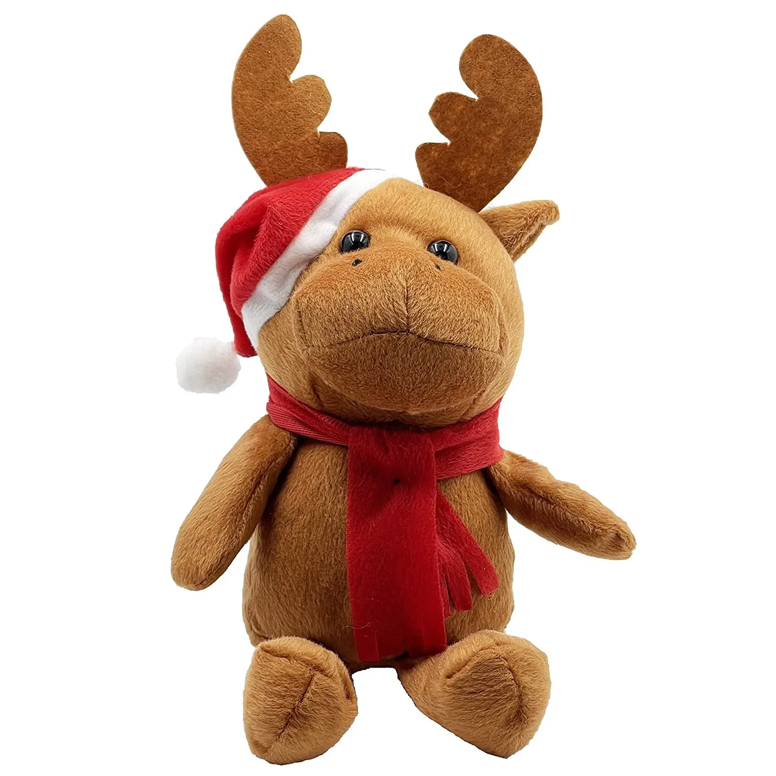 stuffed plush Santa reindeer toy Christmas hug elf doll super soft cute animal toy 2023 hot sale doll