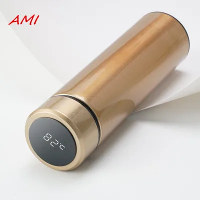 Temperature Display Smart Water Bottle LCD Touch Screen Intelligent Vacuum Bottle