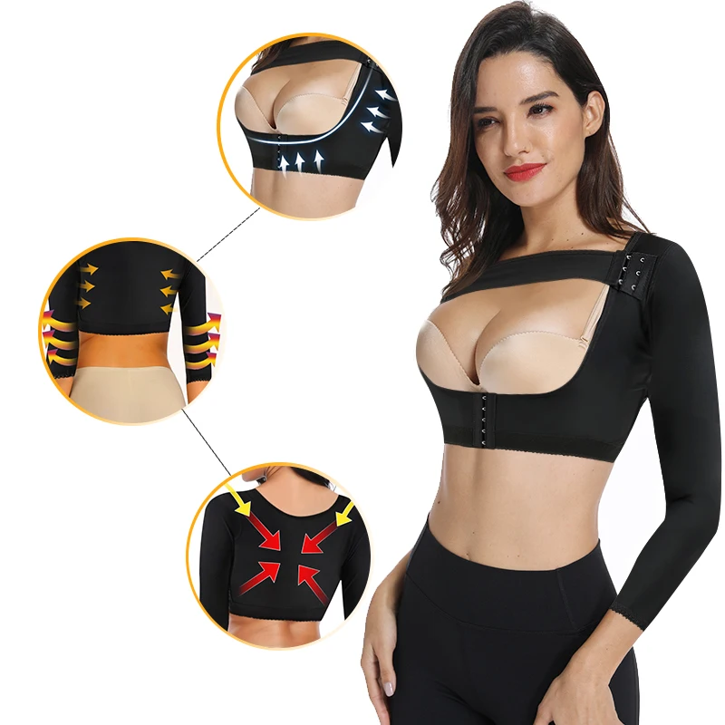 Wholesale Compression Sleeves Arm Upper Shape Post Surgery Tops Colombian Fajas Shapewear