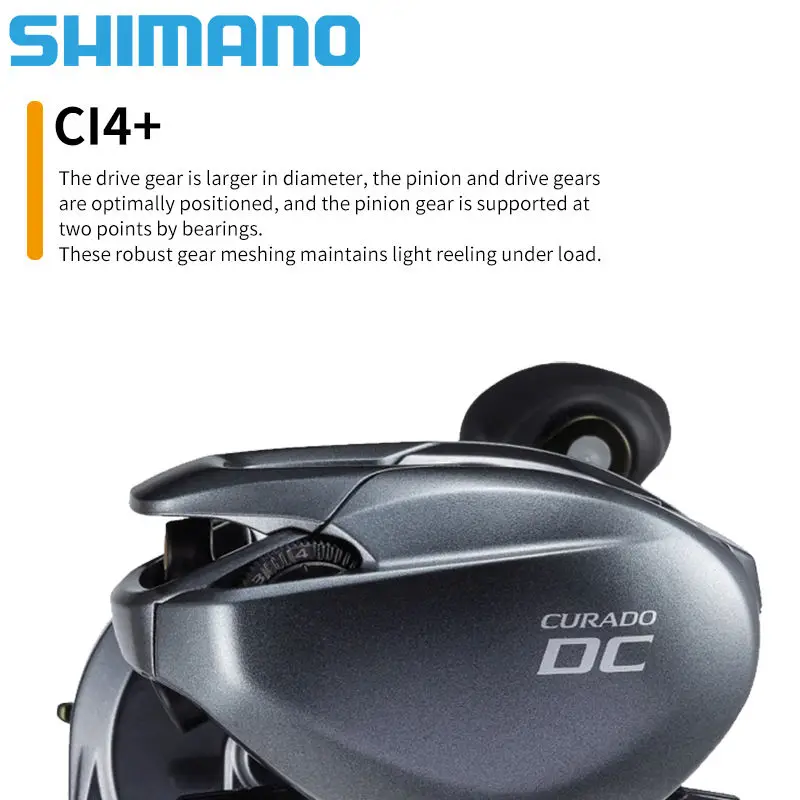 Новинка Рыболовные катушки Shimano 22 Curado Dc Baitcasting 6 + 1bb передаточное число 7 4: 1/8.5:1 S3d катушка I-dc4 соленой воды