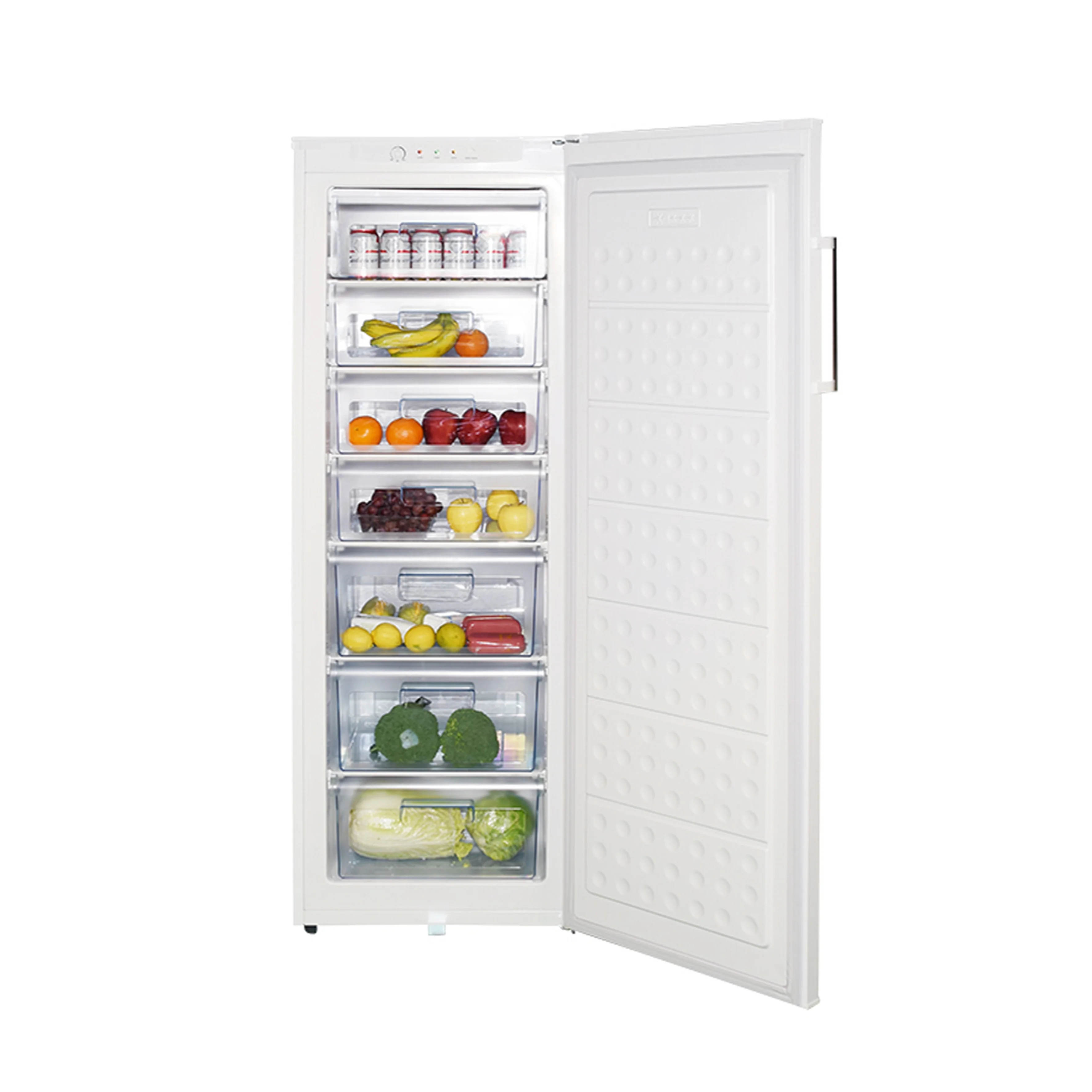 7 Drawers Upright Freezer for House 10 Electric Mechanical Home Appliances Customized Single Door SWING Door Ice Cream Freezer