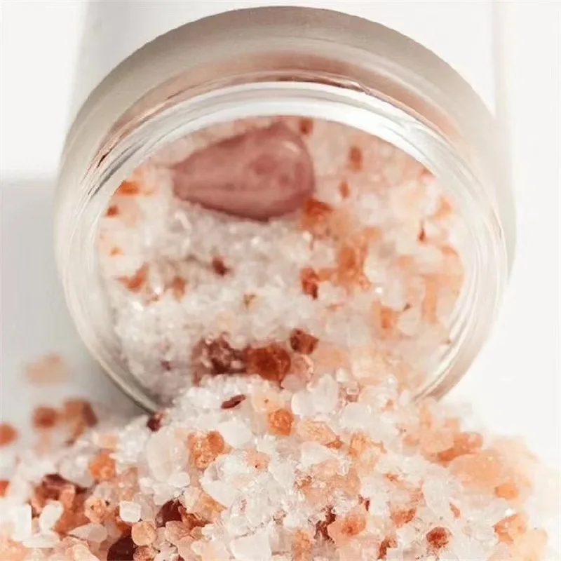 Crystal bath sea salt fragrance solid color tube bath salt dried flower Himalayan salt wholesale