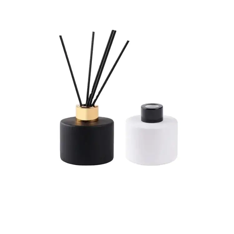 manufacturer 100ml Round Frosted Reed Diffuser Glass Bottle Aroma Diffuser aromatherapy Bottle