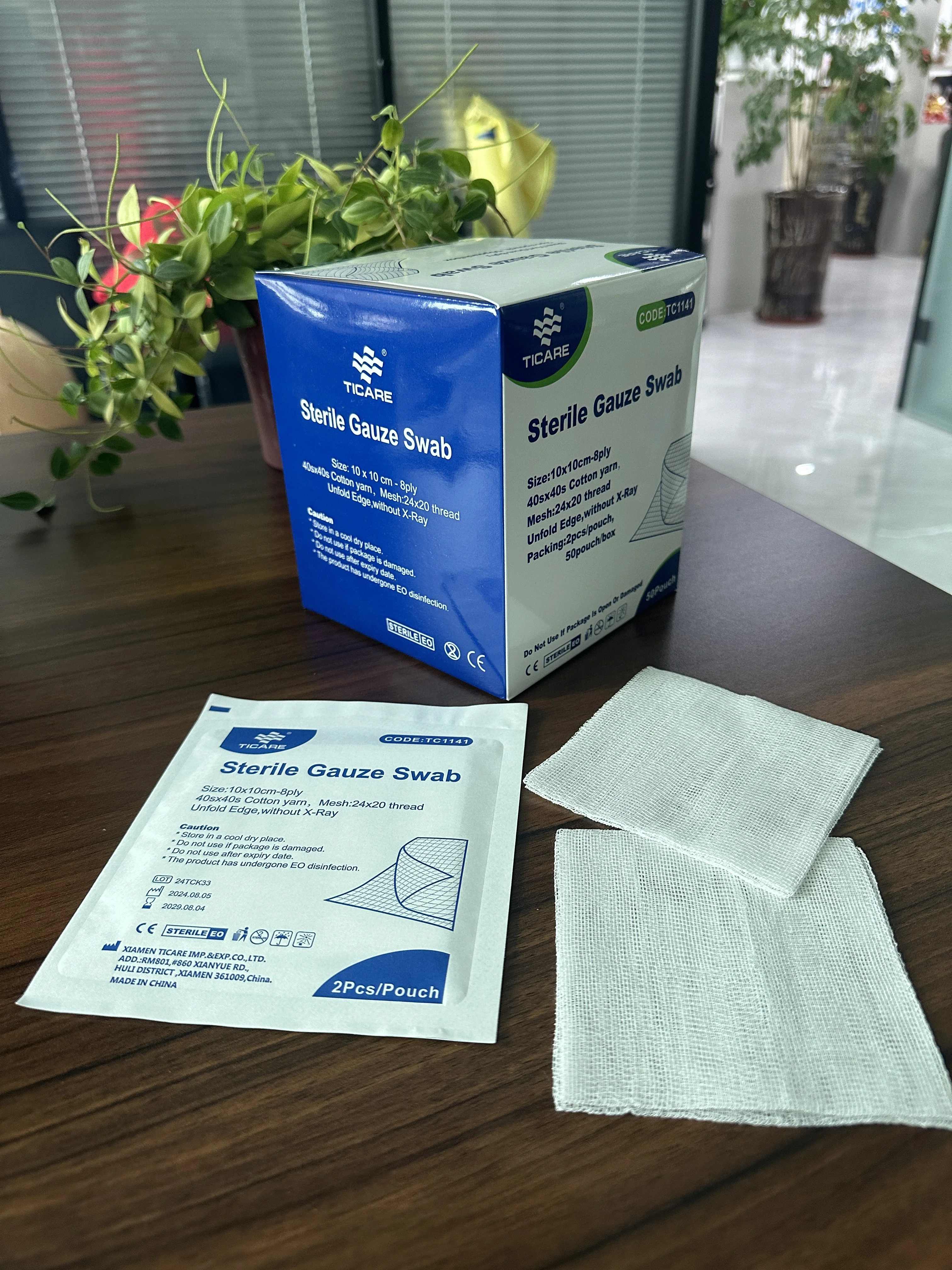 TICARE Sterile Gauze Balls Gauze sponge Cotton balls Gauze Swab Sterile