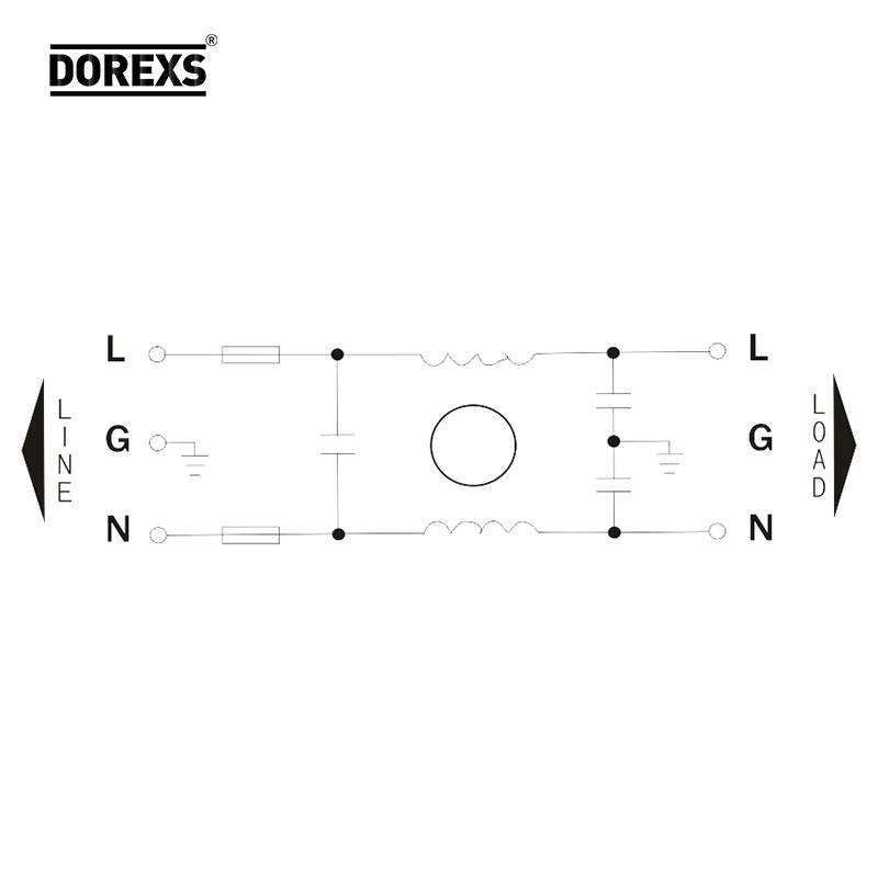 Factory Price 110/250VAC AC Inline Power EMI Noise  Filter Suppressor for  Audio equipment