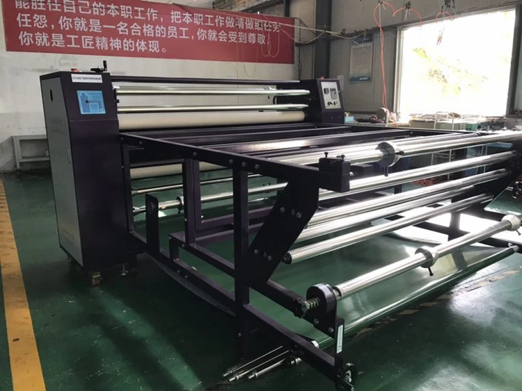 Oil Heat Press Sublimation machine roll to roll calandra roller heat transfer machine