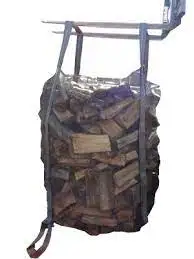 EGP Pp FIBC Big Bags Firewood Bags for Packaging Firewood Breathable Wholesale Mesh 1 Ton 1000 Kg 1500 Kg Top Full Open 1 Pcs