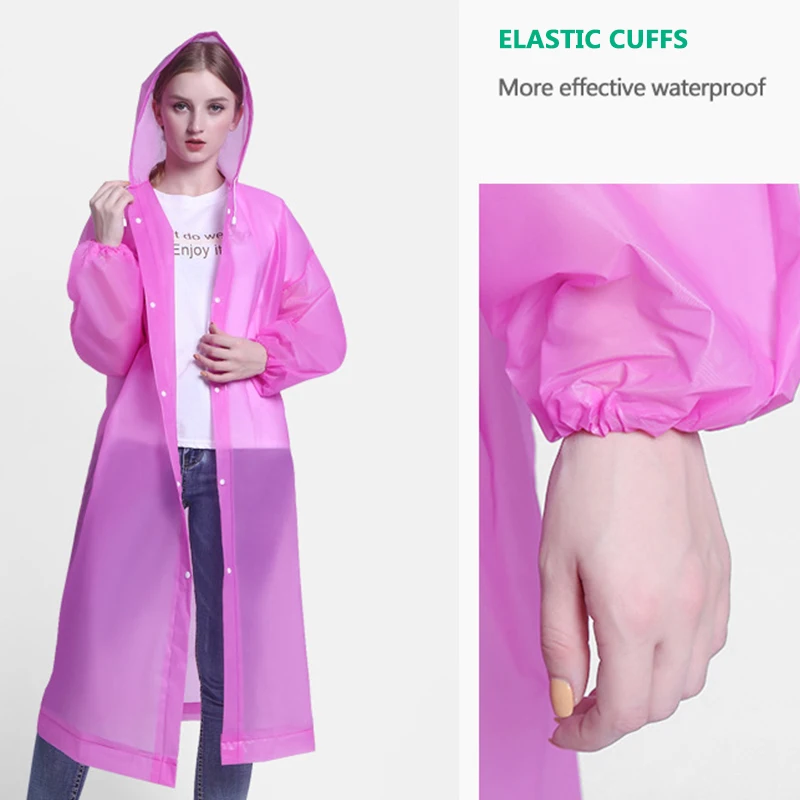 Wholesale Customized Eco-Friendly Material Eva Rain Ponchos Waterproof Raincoat Reusable Raincoats