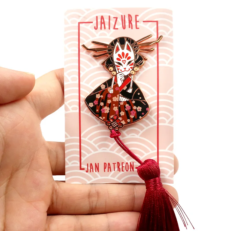 Wholesale soft hard enamel pins custom shape hat pins anime pins with chain manufacturers