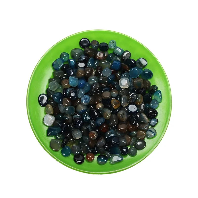 Chinese merchants supply high-quality polished multi-color agate rolling stones