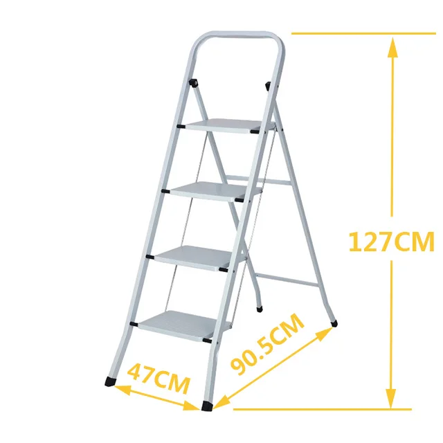 Multi Position Ladder 5 Step Ladder With Handrail Folding Iron Ladder