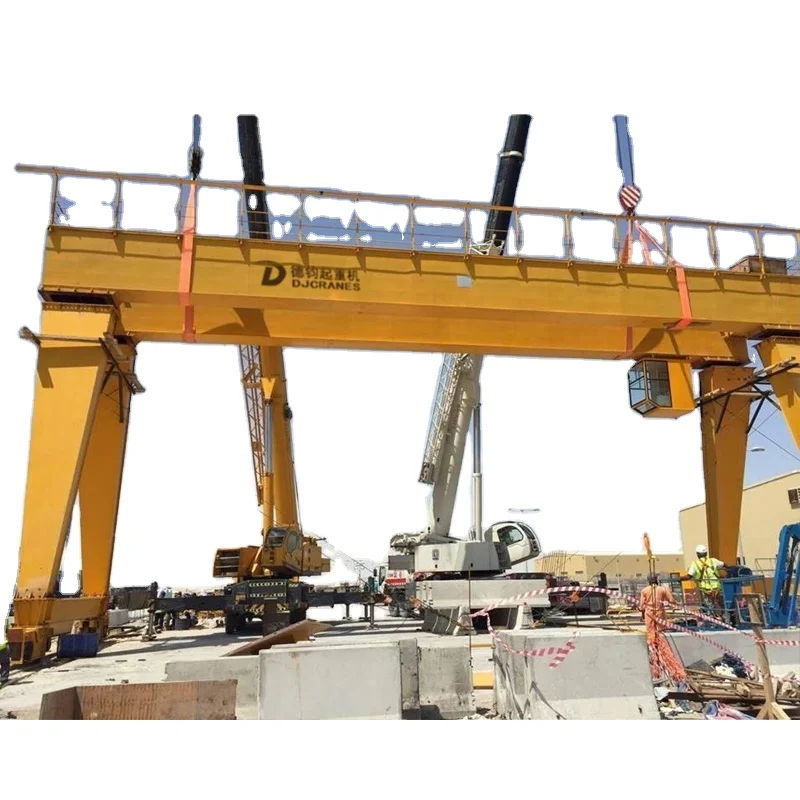 DJCrane Double Girder Gantry Crane with Electric Trolley and Cabin control or Remote control