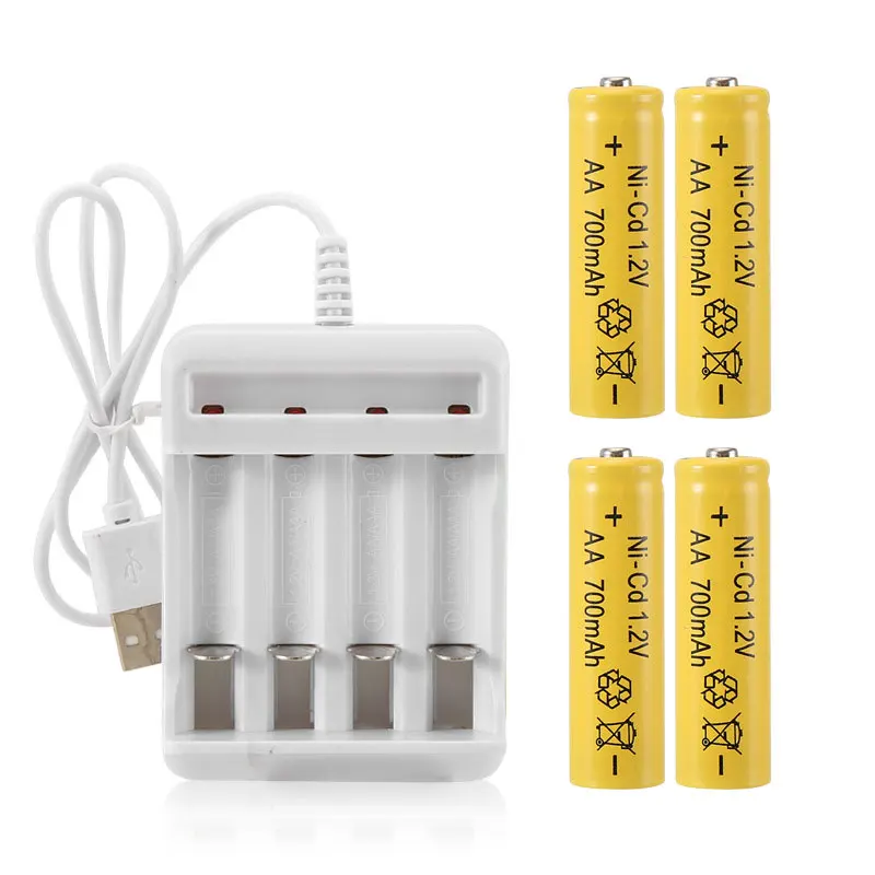 Universal USB Plug Fast Battery Charger for AA AAA Rechargeable Batteries 4 or 3 Slots