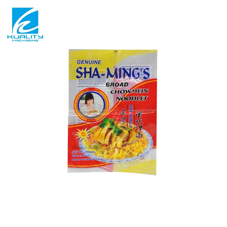 Food Grade Back Seal Plastic Noodle Pasta Macaroni Spaghetti Packaging Pouch Bag
