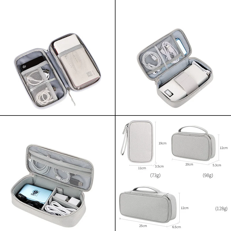 Multifunctional digital accessories storage bag USB power bank mobile hard disk data cable storage bag
