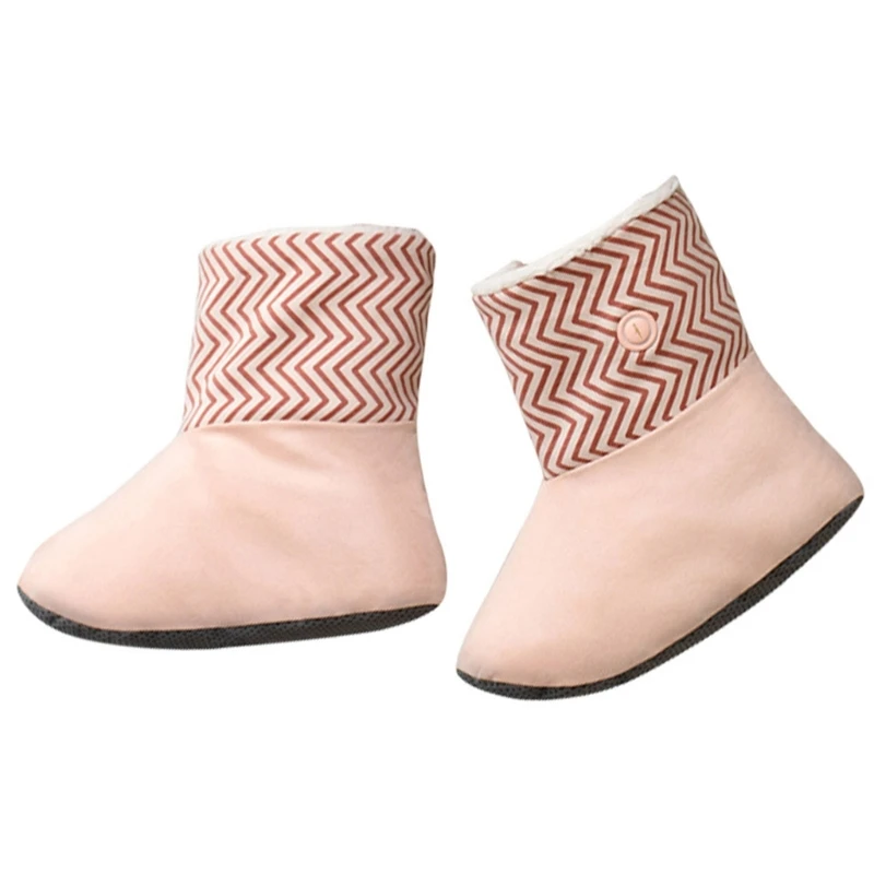 Warmer Boots USB Rechargeable Warm Heating Booties Washable Plush Heating Shoes Electric Heated Foot Heater for Women