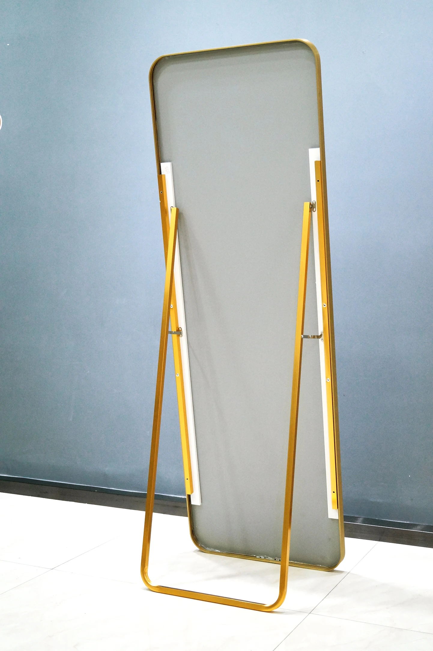 Настенная декоративная прямоугольная селфи-повязка, алюминиевая рамка, зеркальное стекло для ванной комнаты