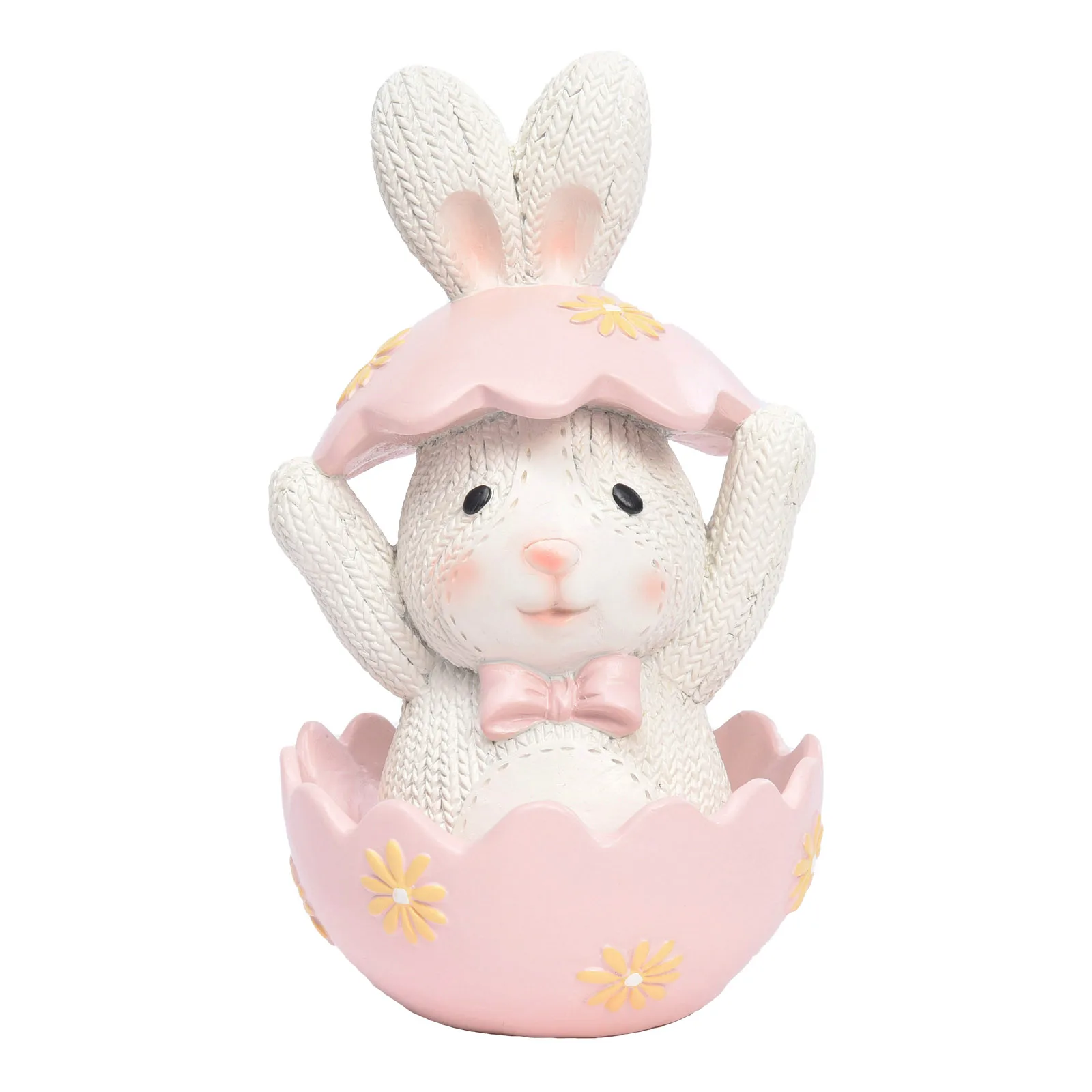 Easter Table Cute Rabbit Eggs Resin Home Decor Bunnies Decoration Ornament Gift For Kid