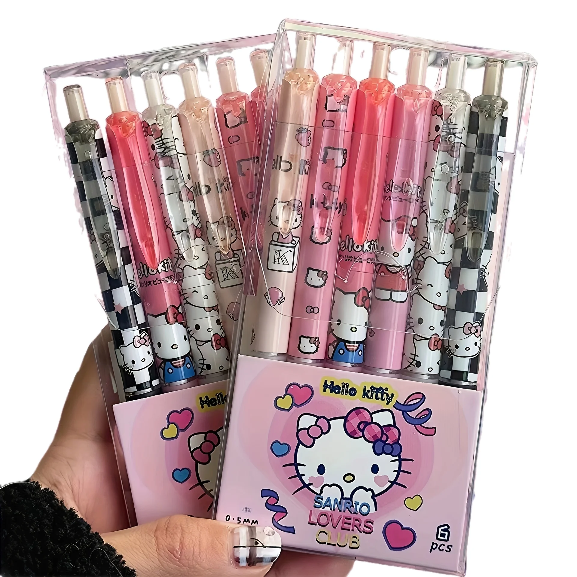 Wholesale 6PCS Cartoon Neutral Plastic Funny Cheap School Office Supplies Ballpoint Pen