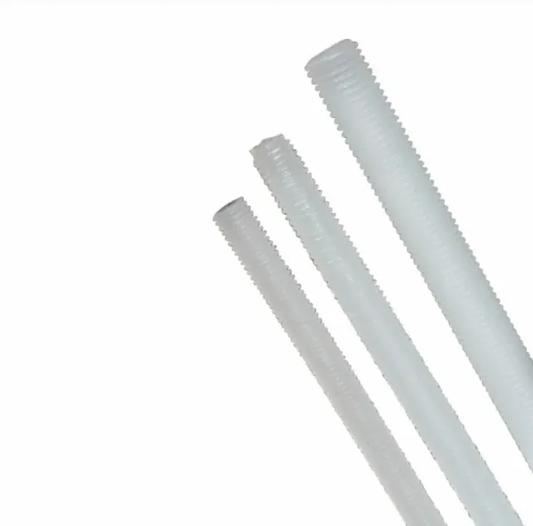 M12 N24 *1000 Nylon Rod DIN975 Thread Rod Polyamide66 Plastic Rod Nylon Screw Black and White M12*1000