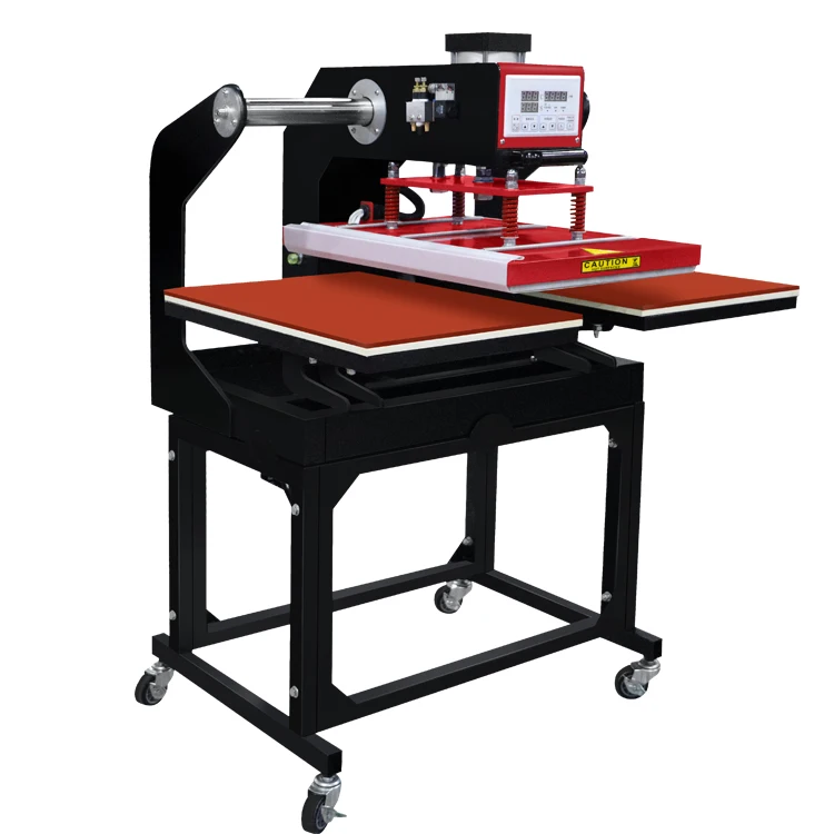 China Supplier Double Station Pneumatic 40x60cm Sublimation Heat Press Transfer Machine for T-shirt