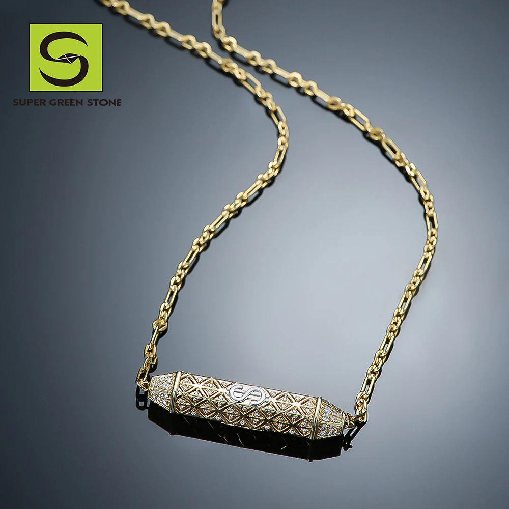 Fashion Jewelry Necklaces 9/14/18K Gold Necklace Custom Jewelry Set DIY Lab Grown Diamond Necklace For Women
