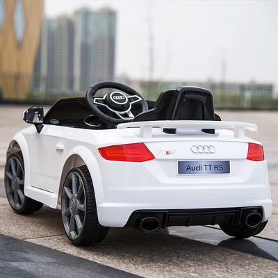 Shantou лицензированный Audi TT RS игрушечный электрический автомобиль с дистанционным управлением на аккумуляторе для детей пластиковый материал мощность колес